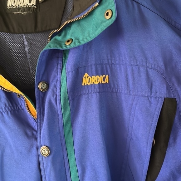 Vintage Nordica Sports System Pullover Ski Jacket Size XXL Side Front Zipper - Picture 8 of 16